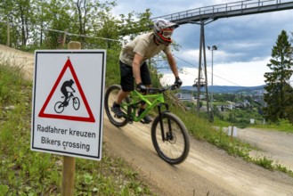 Bikepark Winterberg, on the Kappe mountain, 11 mountain bike downhill trails, in all levels of