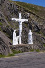 Cross at Slea Head Drive, Dingle Peninsula, County Kerry, Ireland, Europe