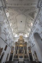 Chancel in St Kilian's Cathedral, detail, Würzburg, Lower Franconia, Bavaria, Germany, Europe