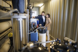 Annalena Bärbock (Alliance 90/The Greens), Federal Foreign Minister, visits a solar water