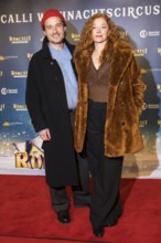 Marleen Lohse with man Max Montgomery at the premiere of the 20th Original Roncalli