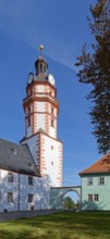 Ehrenstein Castle, a well-preserved Renaissance castle with castle garden. Ohrdruf, Thuringia,