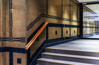 Interior photo, corridor and staircase in the Kaisergalerie, Hamburg, Germany, Europe