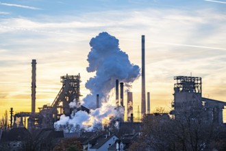 Blast furnace Schwelgern 1 and 2, ThyssenKrupp Steel plant Schwelgern in Duisburg-Marxloh belongs