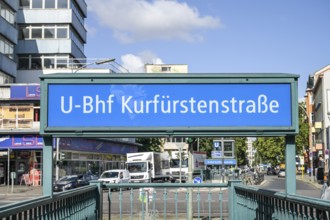 Underground station Kurfürstenstraße, Schöneberg, Tempelhof-Schöneberg, Berlin, Germany, Europe