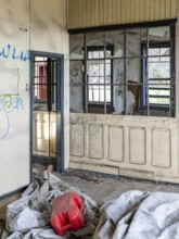 Abandoned administration building, Estancia San Gregorio, Puente Alto, Metropolitan Region, Chile,