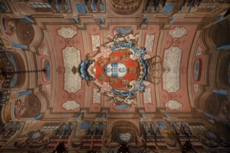 Interior, ceiling, ceiling painting, imitating barrel vault, Igreja de Santo António church, Museu