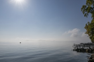 Jetty, jetty, jetties, windless, sunny day, Humblebæk, Nivå Bugt, Hovedstaden, Øresund coast,