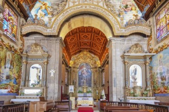 Matriz de Santa Maria de Válega church interior, Ovar, Aveiro, Portugal, Europe