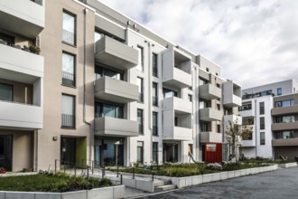 New buildings on the waterfront in Berlin's Spandau district. The new district is being built on