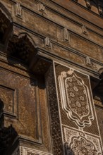 Wooden facade, oriental, ornament, decoration, facade, orient, craft, wood, carpenter, warm tone,