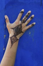 Traditional Moroccan hand tattoo, henna, tattoo, craft, tradition, traditional, oriental, arabic,