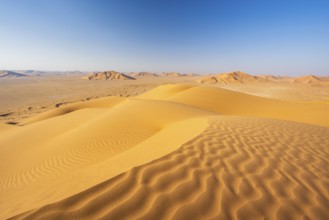 Sand dunes in the Rub Al Khali desert, the world's largest sand desert, Empty Quarter, Oman, Asia