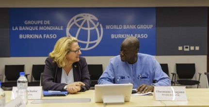 Svenja Schulze (SPD), Federal Minister for Economic Cooperation and Development and Ousmane