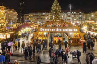 The Dresden Striezelmarkt is a Christmas market in Dresden. It has been held in Advent since 1434,