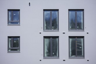 Symbolic photo on the subject of new housing construction. Buckower Felder neighbourhood on the