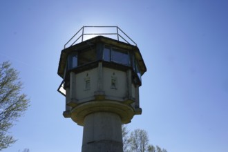 Hötensleben border memorial, former GDR border fortifications in Hoetensleben, today the state