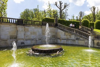 The Grosssedlitz Baroque Garden with the Friedrich Palace is located on a hill on the left bank of