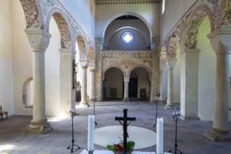 Benedictine monastery Bursfeld on the Weser near Hannoversch Münden. Bursfelde Monastery is a