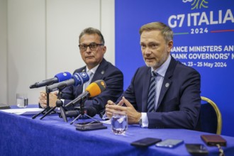 G7 Finance Ministers Meeting in Stresa. Christian Lindner (FDP), Federal Minister of Finance, here