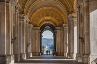 Passageway to the garden parterre of the Royal Palace Palazzo Reale, Italian Versailles, Caserta,