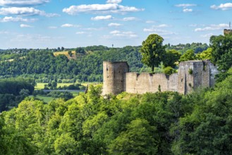 The hilltop castle of Blankenberg, near Hennef, above the Siegschleife near the district of