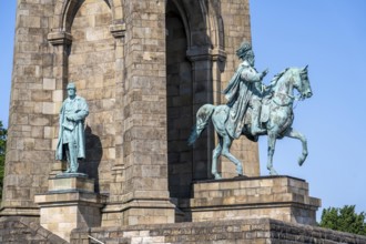 Kaiser Wilhelm Monument at Hohensyburg Castle, near Dortmund, North Rhine-Westphalia, Germany,