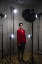 Sahra Wagenknecht is a member of the German Bundestag and founder of the BSW party, pictured here