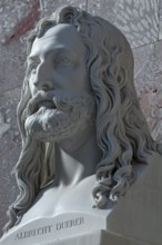 Bust of Albrecht Dürer, painter 1471-1528, Wallhalla, Donaustauf, Upper Palatinate, Bavaria,