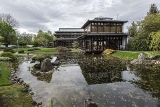 Japanese Garden, Bad Langensalza, Thuringia, Germany, Europe