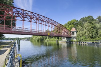 Sechserbrücke, Tegel harbour, Tegel, Reinickendorf, Berlin, Germany, Europe