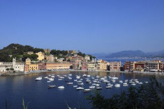 View of the Bay of Silence in Sestri Levante, Ligurian sea, Liguria, Italy, Europe