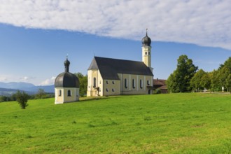 Pilgrimage church of St Marinus and Anian in Wilparting, municipality of Irschenberg, Oberland,