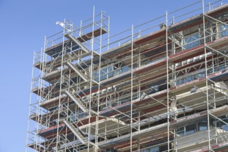 Scaffolding, residential building, residential building, Berliner Straße, Wilmersdorf,