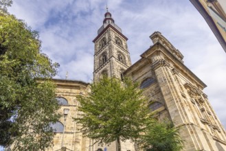 Church of St Stephen. City view of Bamberg, Upper Franconia, Bavaria, Germany, Europe