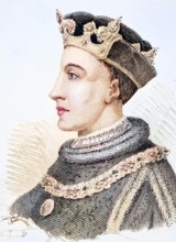 Henry V King of England, 1388-1422, Illustration from Old England's Worthies, published around