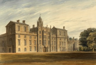 East Front of Wilton House, Wiltshire, the Seat of the Earl of Pembroke, near Salisbury in