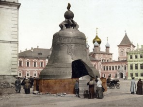 The Tsar Bell, Moscow, Russia, 1890, Historical, digitally restored reproduction from a 19th