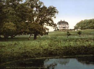 Klampenborg Hermitage, Copenhagen, Denmark, ca 1895, Historic, digitally restored reproduction from