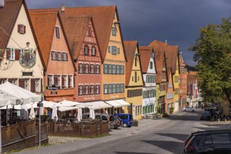 The old town centre in Dinkelsbühl, Middle Franconia, Bavaria, Germany, Europe