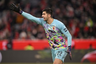 Goalkeeper Nediljko Labrovic FC Augsburg FCA (22) Gesture Gesture Allianz Arena, Munich, Bavaria,