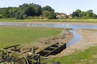 Large country house at Broomheath, Kyson Point, Martlesham Creek, River Deben, near Woodbridge,