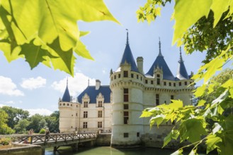 Chateau Azay-le-Rideau, Department Indre-et-Loire, Centre-Val de Loire region, France, Europe