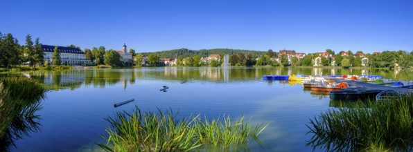 Burgsee, Bad Salzungen, Rhön, Wartburgkreis, Thuringia, Germany, Europe