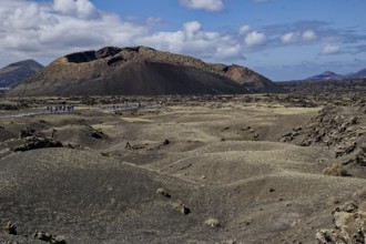 Caldera de Los Cuervos, Volcán El Cuervo, Lanzarote, Canary Islands, Canary Islands, Spain, Europe