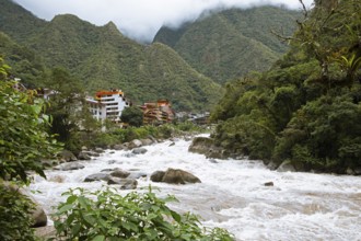 Machu Picchu Pueblo or Aguas Calientes on the Rio Urubamba, Cusco region, Peru, South America