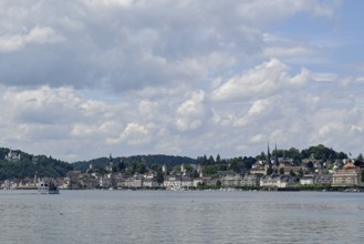 Skyline City of Lucerne Lake Lucerne, Lucerne, Switzerland, Europe