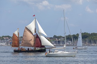 Sailing ship Seestern, sailing boats, Laboe, Kieler Woche, Kiel Fjord, Kiel, Schleswig-Holstein,