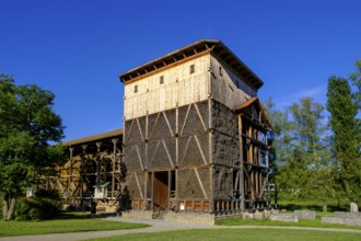 Graduation tower, graduation building, salt works, Steinhof, lower salt works, Bad Kissingen, Rhön,