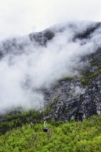 LOEN Skylift and Mountains, Olden, Innvikfjorden, Norway, Europe